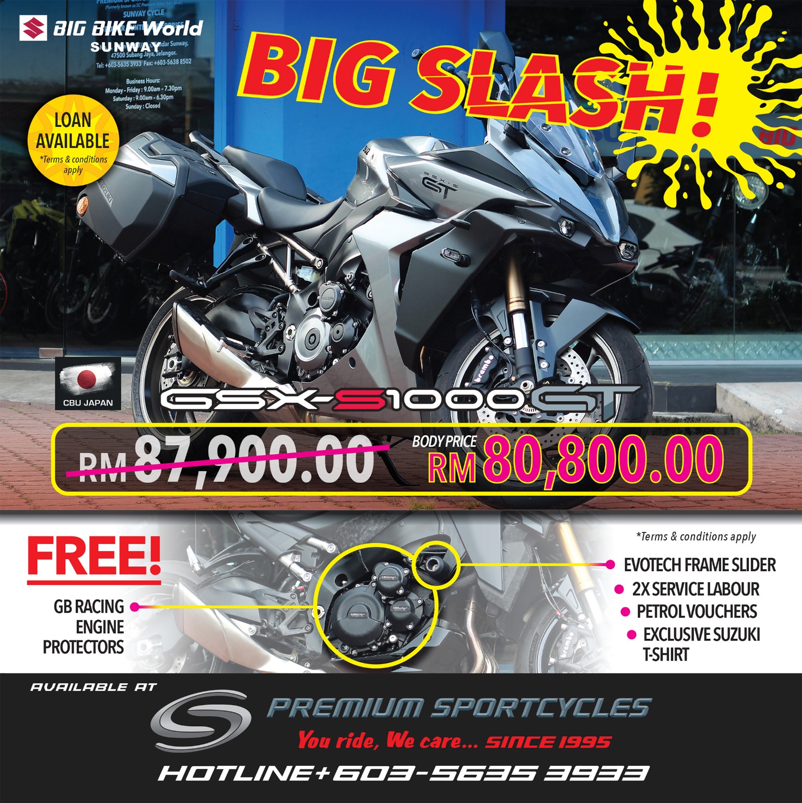 GSXS1000GT Rebate RM7,000